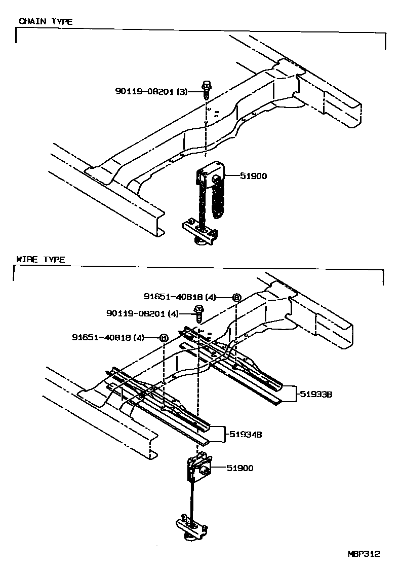 5153 — SPARE WHEEL CARRIER