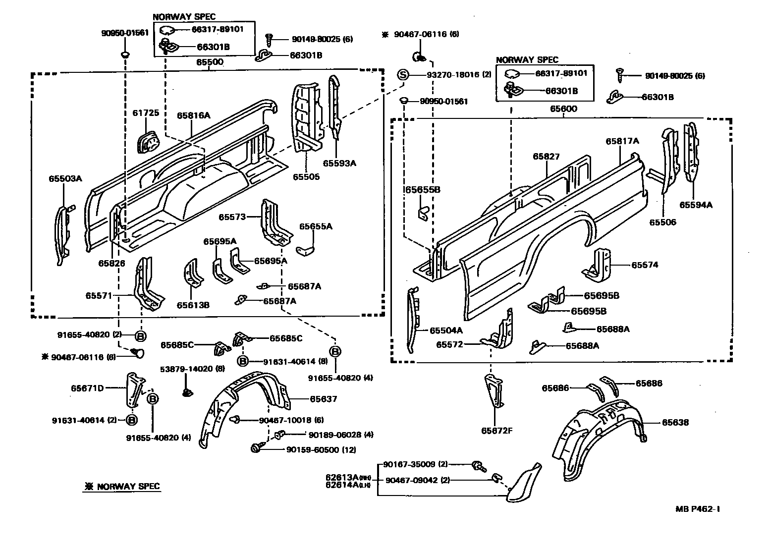 6554 — REAR BODY SIDE PANEL