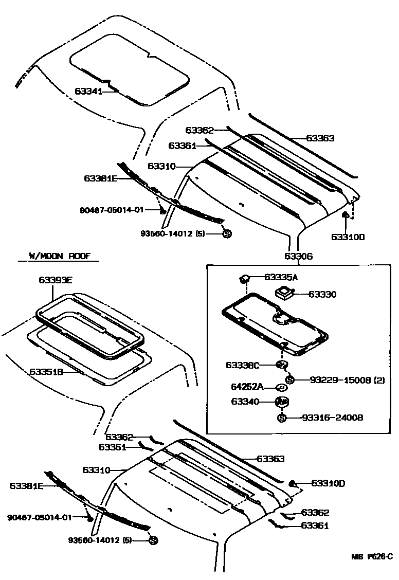 6452 — ROOF HEADLINING & SILENCER PAD