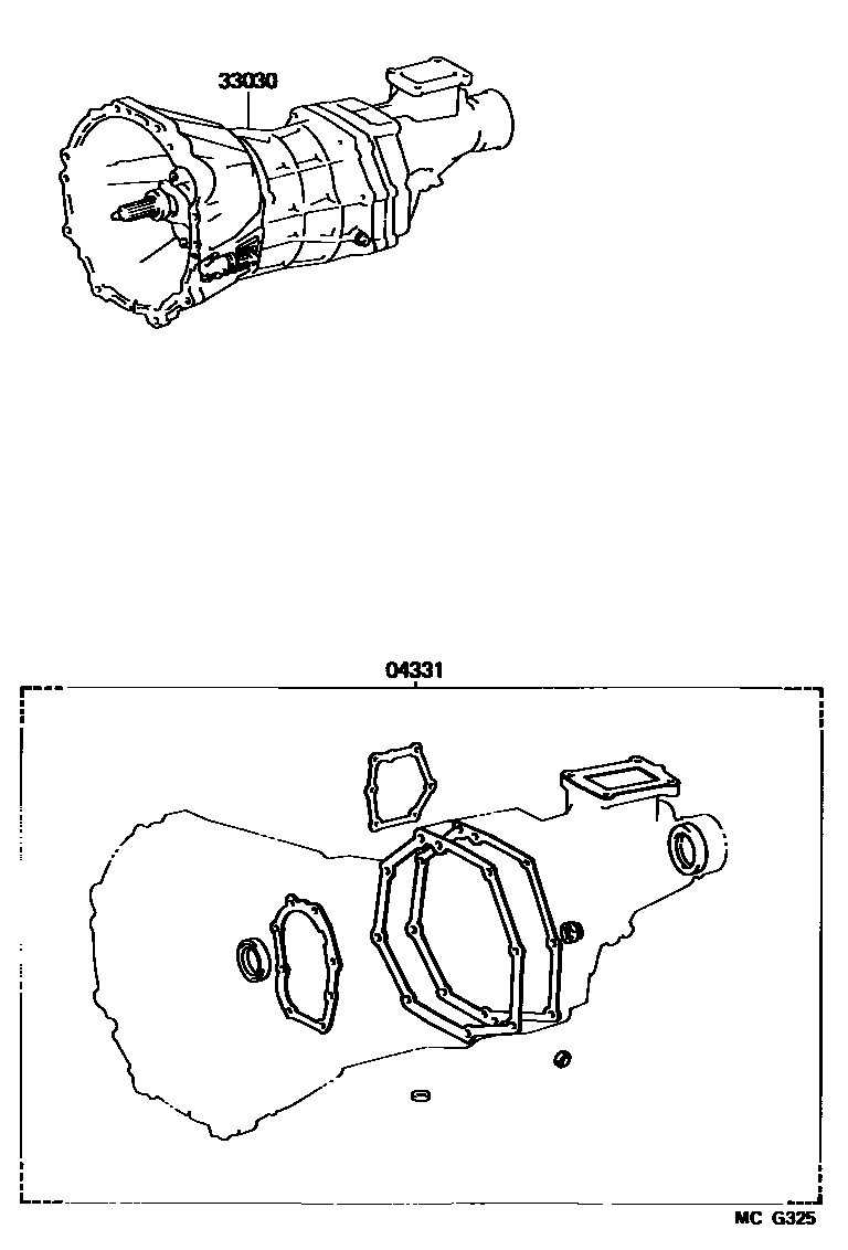 3301 — TRANSAXLE OR TRANSMISSION ASSY & GASKET KIT (MTM)