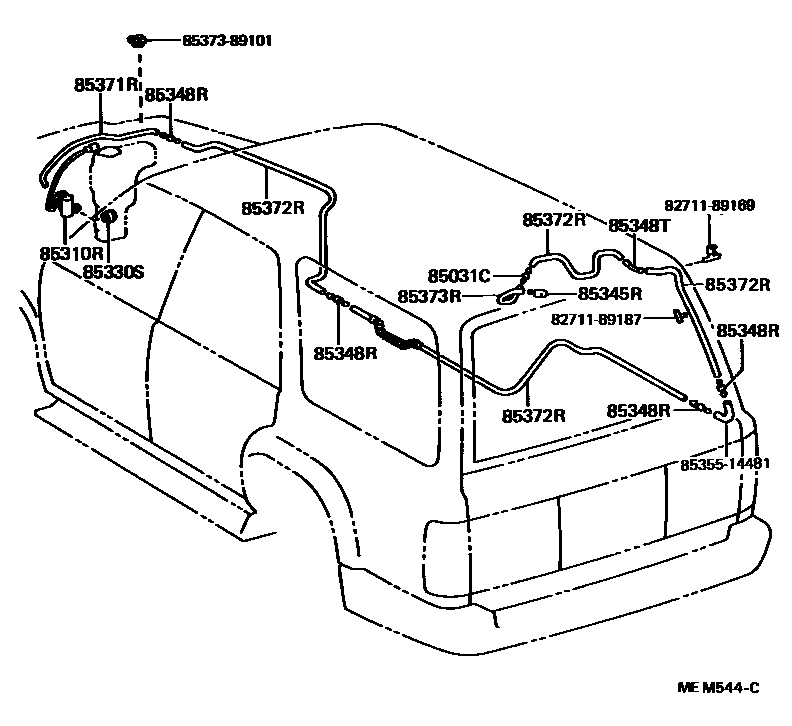 8504 — REAR WASHER