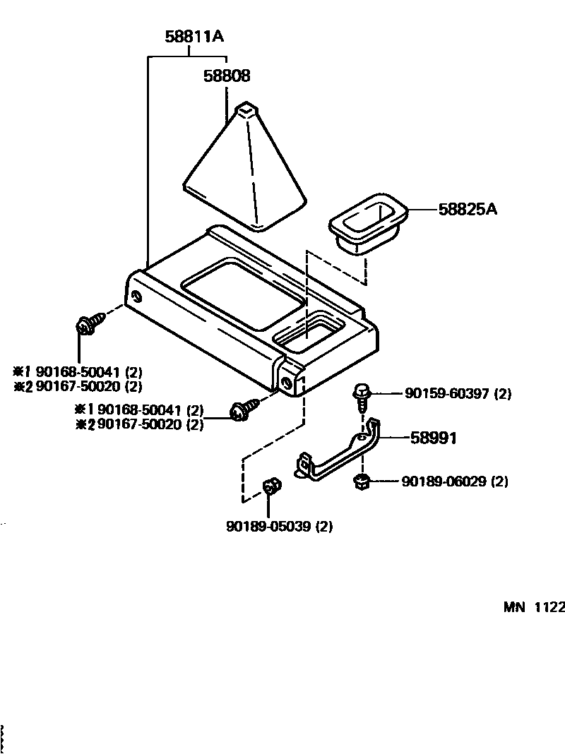 5855 — CONSOLE BOX & BRACKET