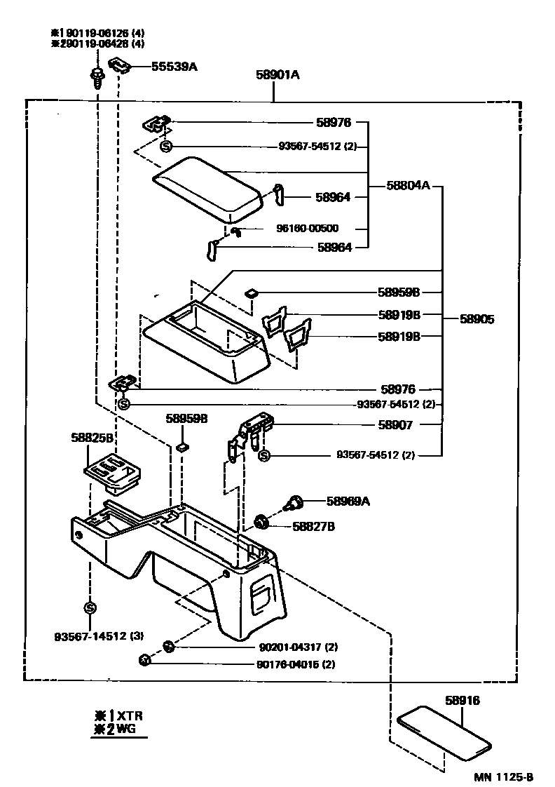 5855 — CONSOLE BOX & BRACKET