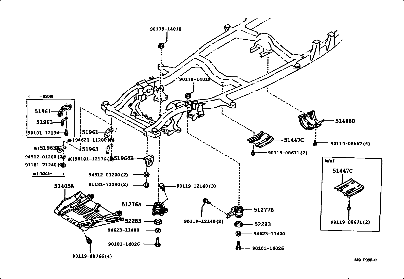 5152 — SUSPENSION CROSSMEMBER & UNDER COVER