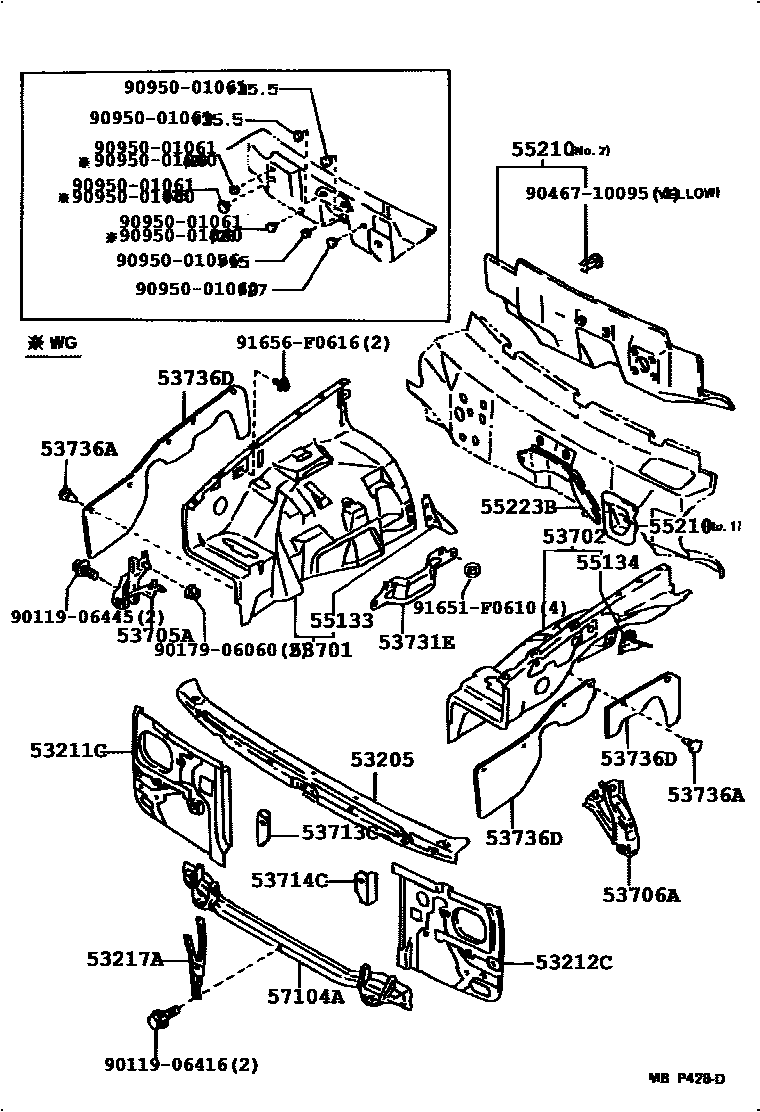 5355 — FRONT FENDER APRON & DASH PANEL