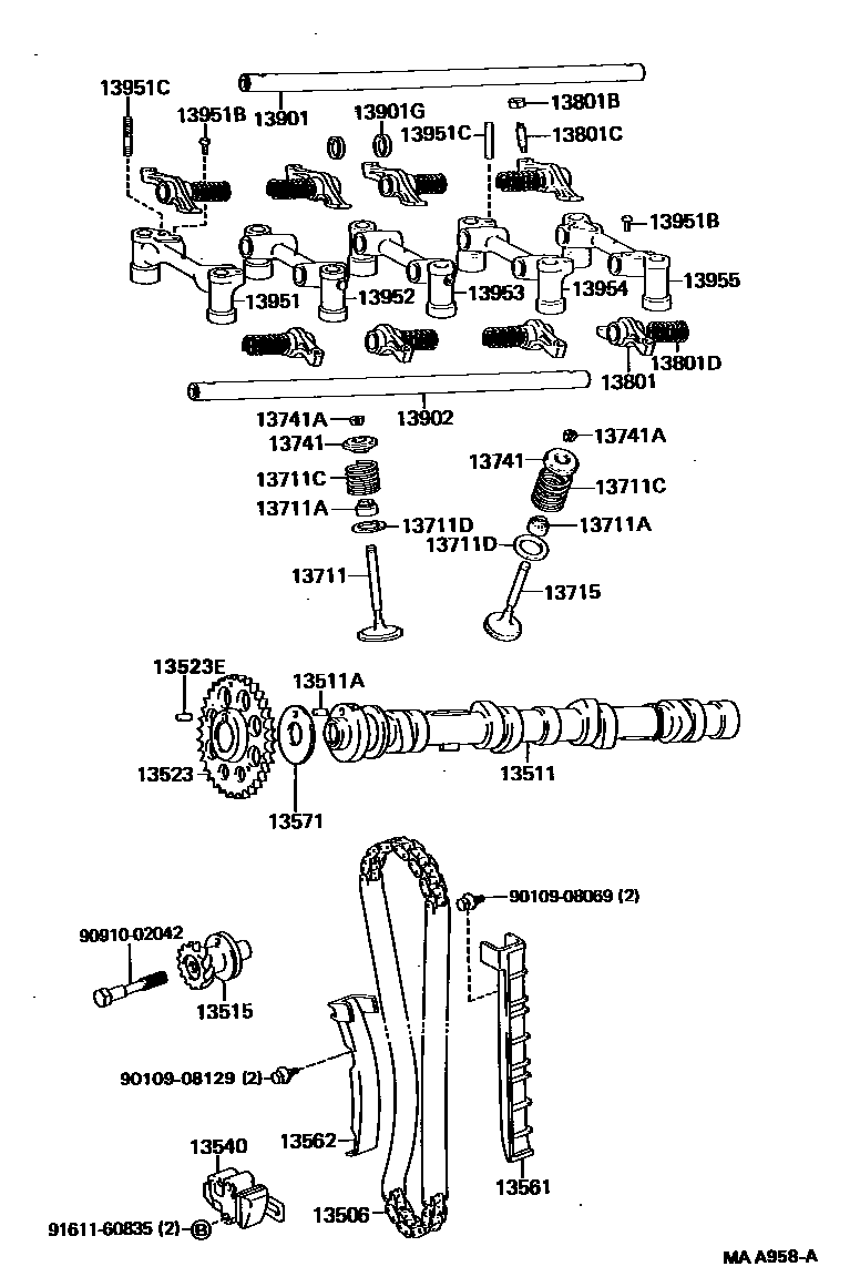 1302 — CAMSHAFT & VALVE