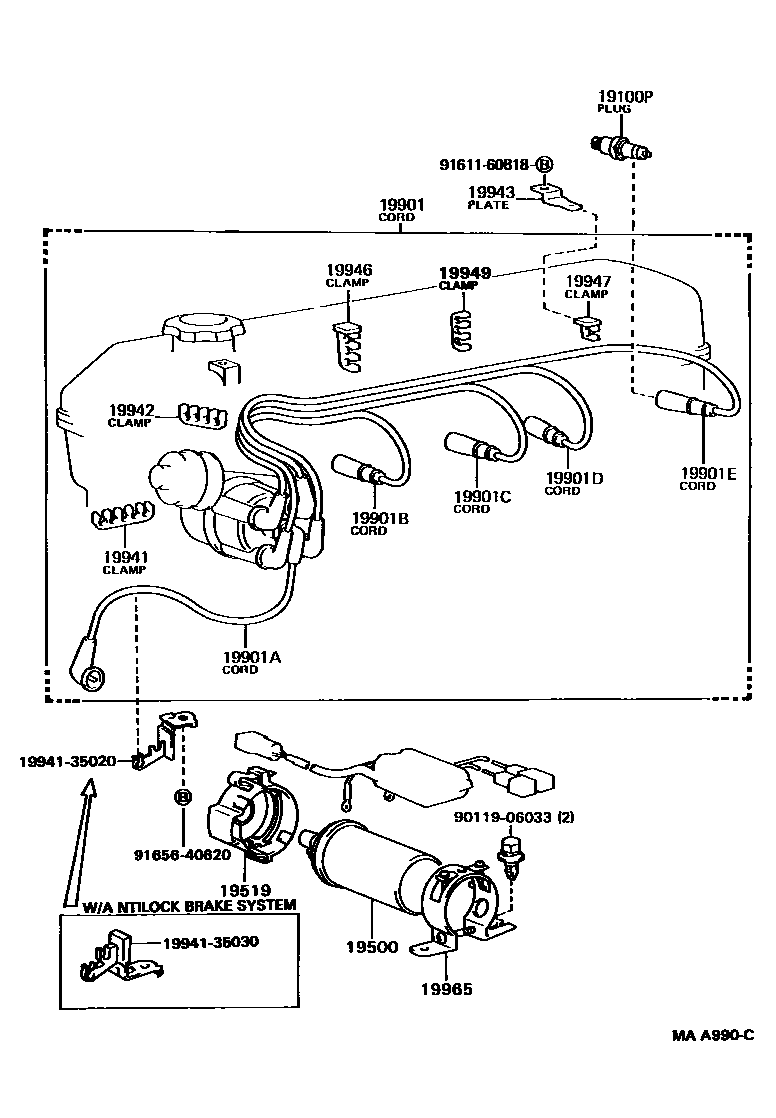 1901 — IGNITION COIL & SPARK PLUG / GLOW PLUG