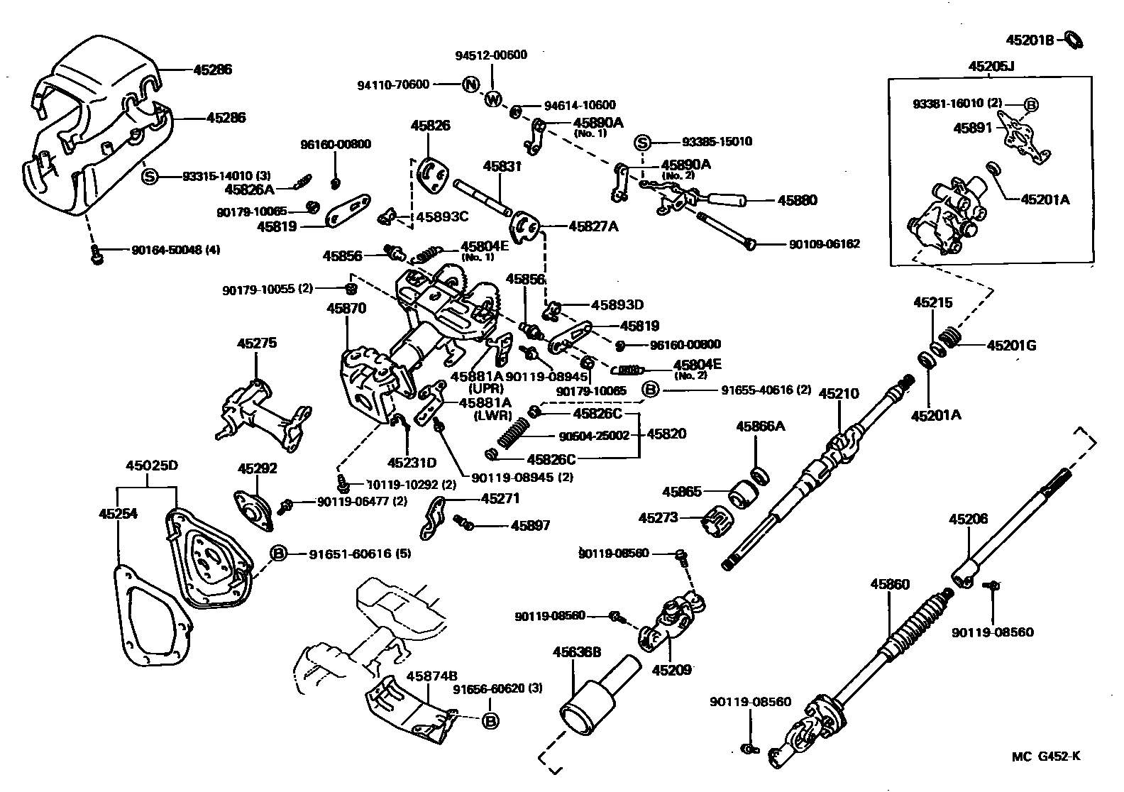 4501 — STEERING COLUMN & SHAFT