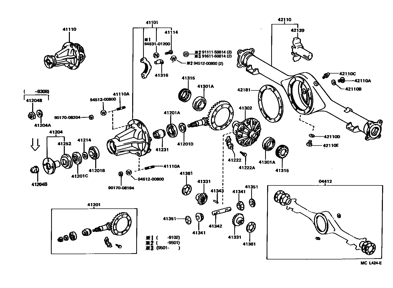 4101 — REAR AXLE HOUSING & DIFFERENTIAL