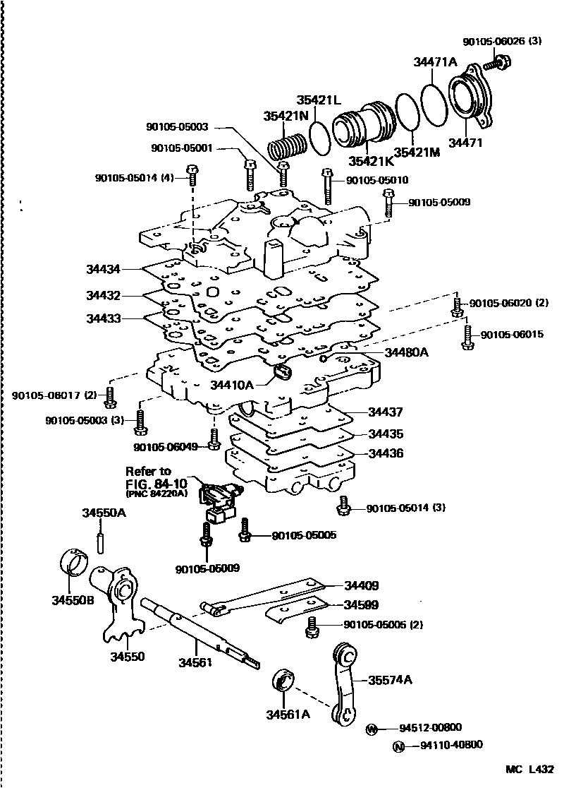 3615 — TRANSFER VALVE BODY & VALVE LEVER