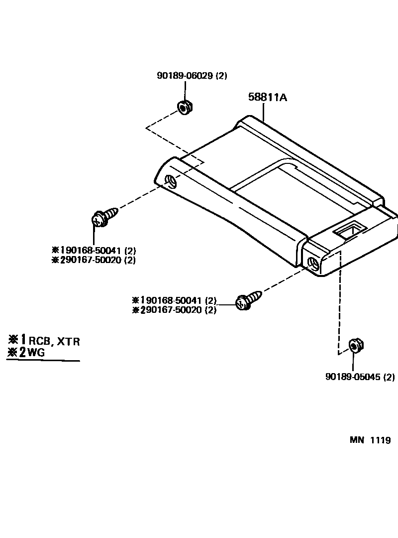 5855 — CONSOLE BOX & BRACKET