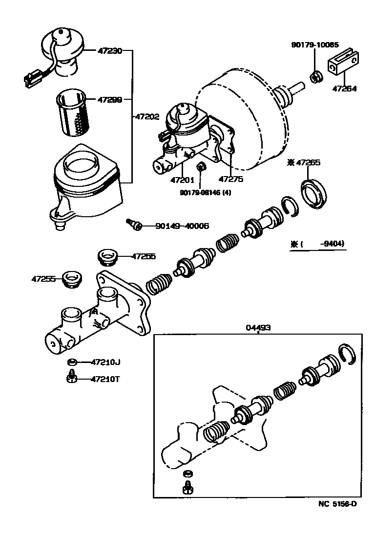 4702 — BRAKE MASTER CYLINDER