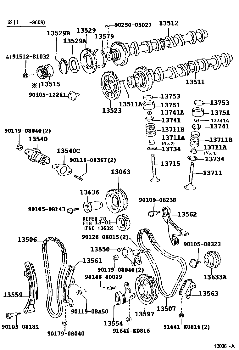1302 — CAMSHAFT & VALVE