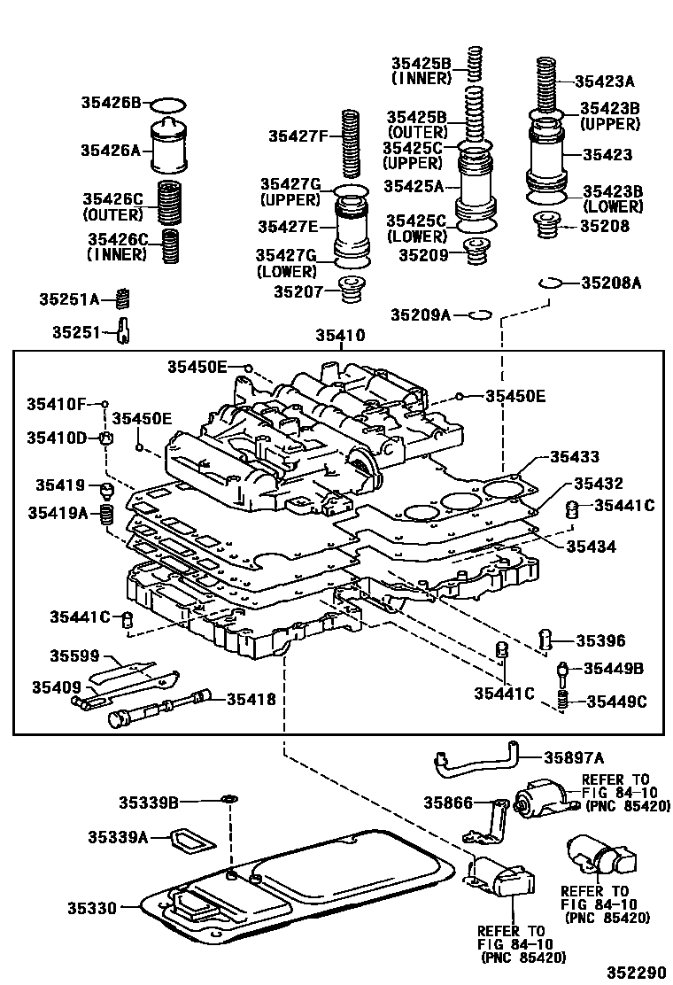 3512 — VALVE BODY & OIL STRAINER (ATM)