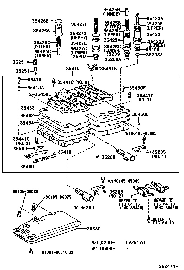 3512 — VALVE BODY & OIL STRAINER (ATM)
