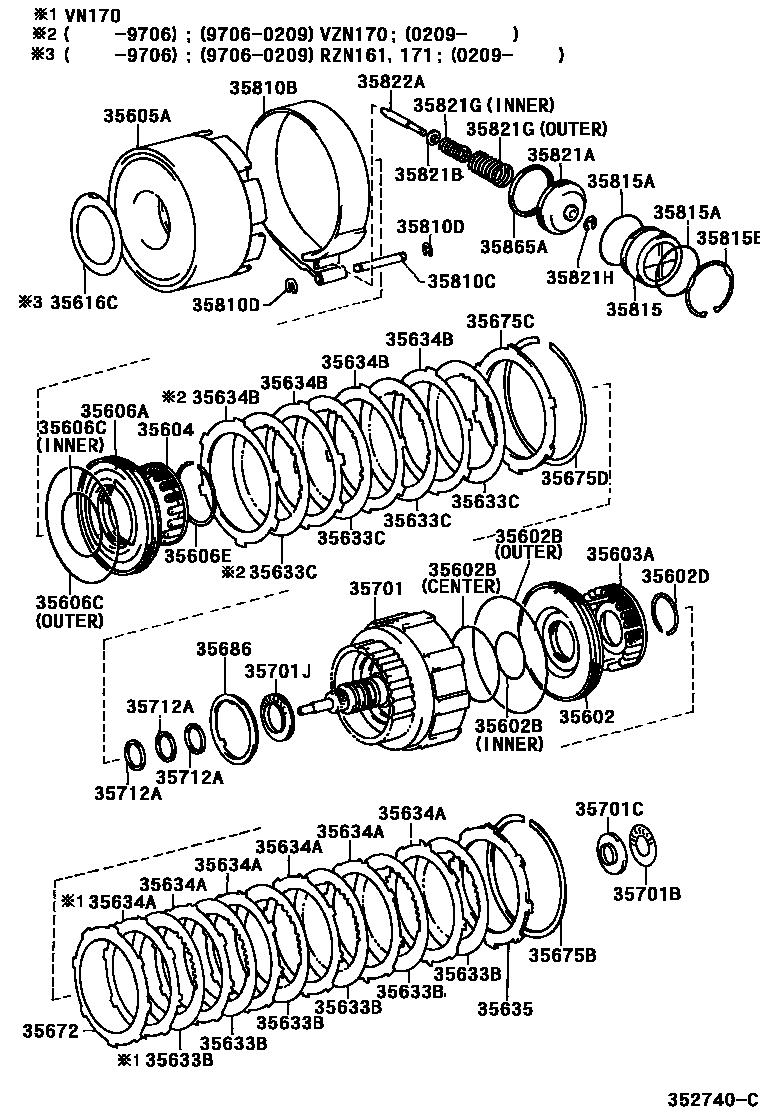 3507 — BRAKE BAND & MULTIPLE DISC CLUTCH (ATM)