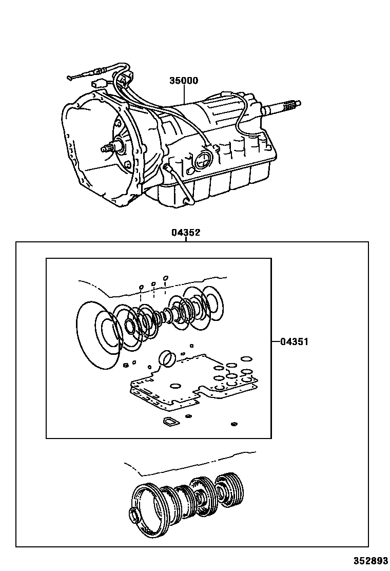 3501 — TRANSAXLE OR TRANSMISSION ASSY & GASKET KIT (ATM)