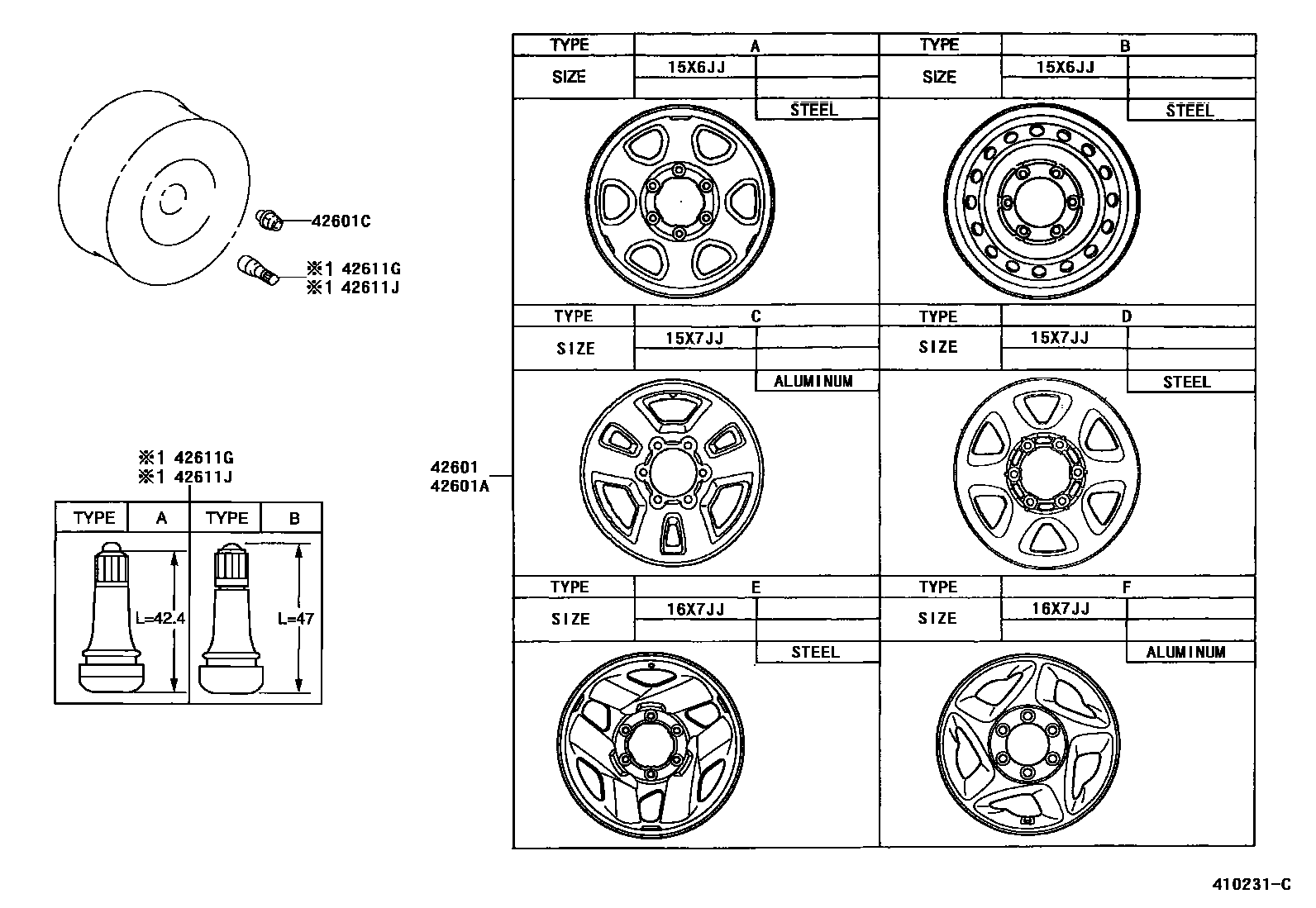 4103 — DISC WHEEL & WHEEL CAP