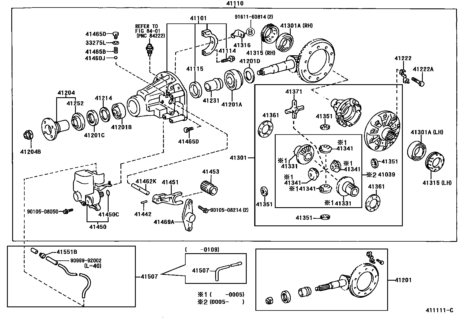 4101 — REAR AXLE HOUSING & DIFFERENTIAL