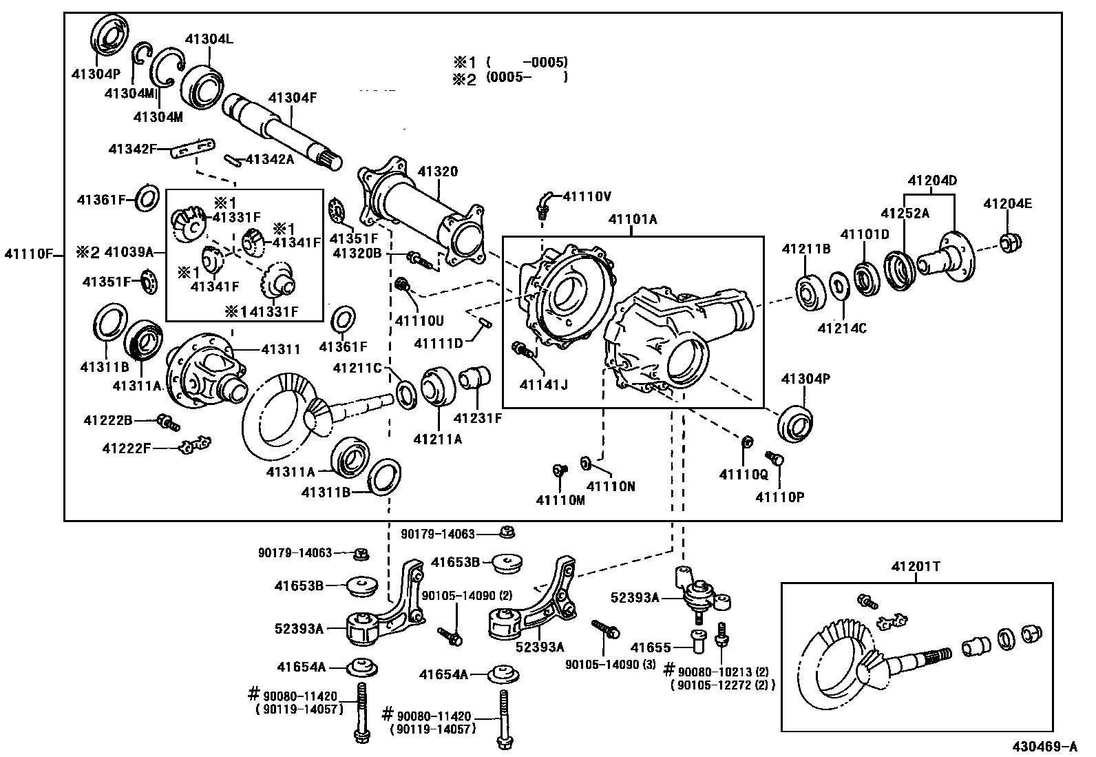 4301 — FRONT AXLE HOUSING & DIFFERENTIAL