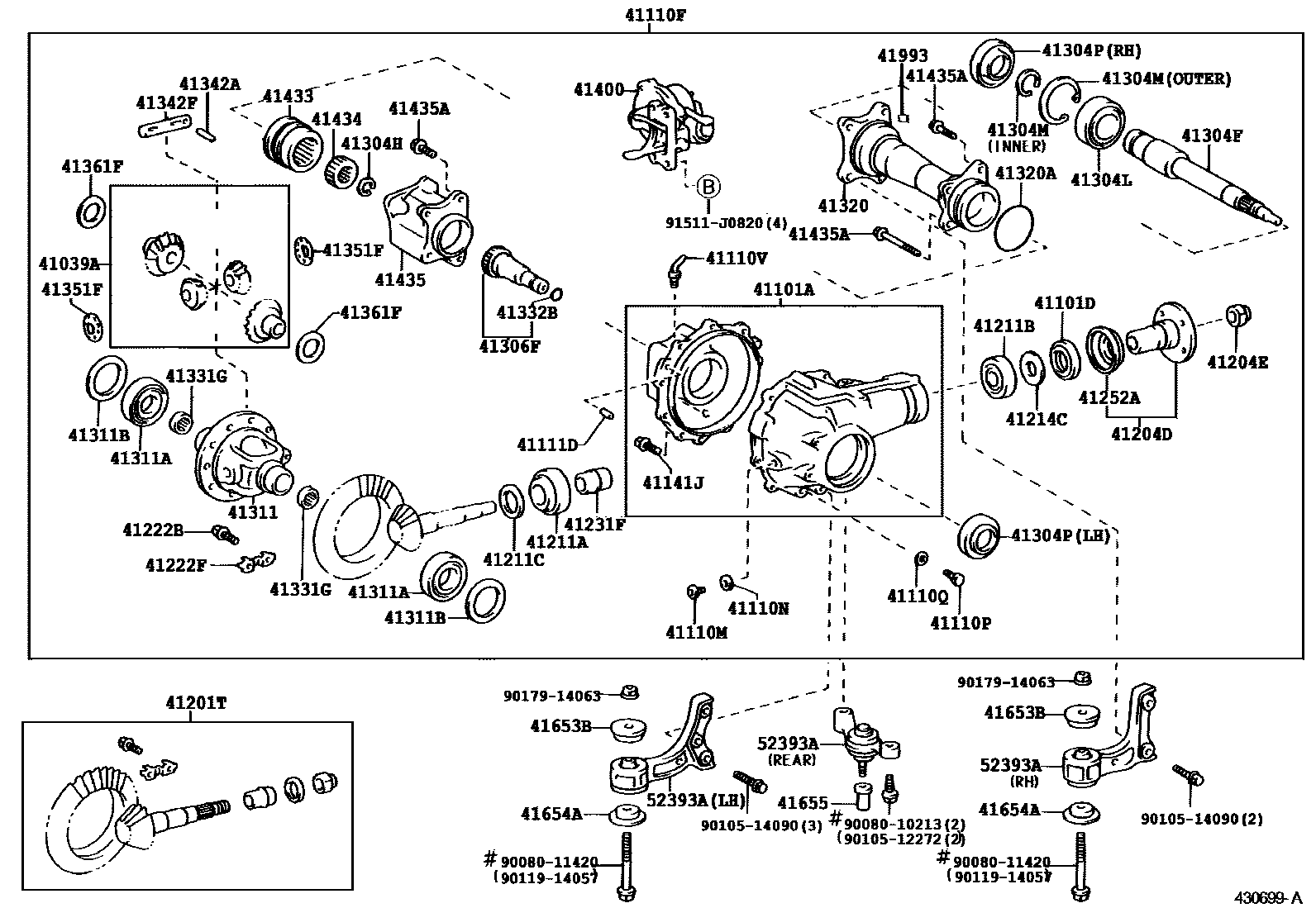 4301 — FRONT AXLE HOUSING & DIFFERENTIAL