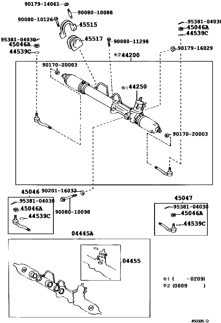 4505 — FRONT STEERING GEAR & LINK