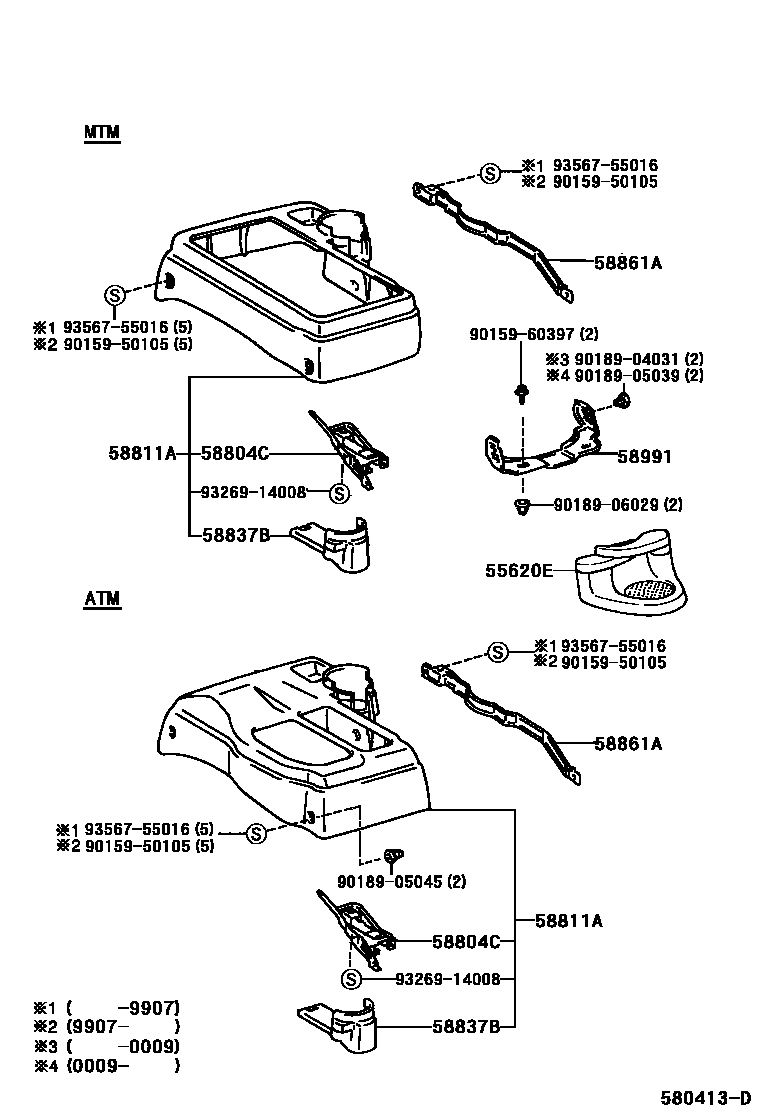 5855 — CONSOLE BOX & BRACKET