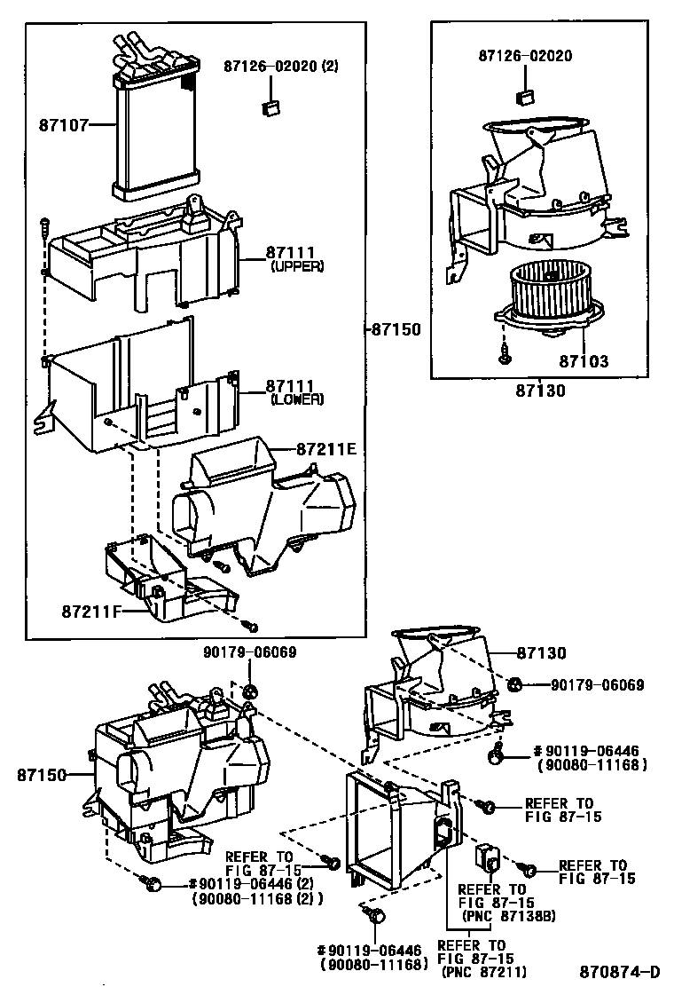 8712 — HEATING & AIR CONDITIONING - HEATER UNIT & BLOWER
