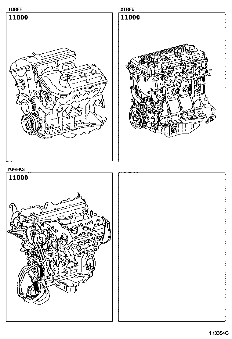 1101 — PARTIAL ENGINE ASSEMBLY