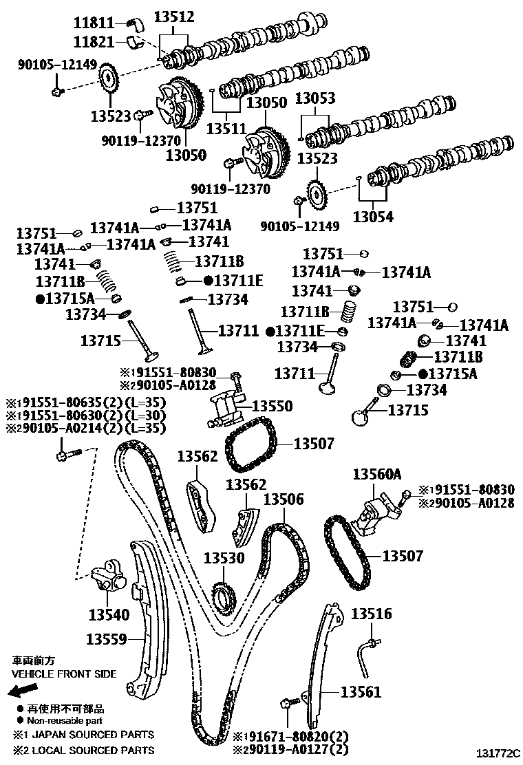 1302 — CAMSHAFT & VALVE