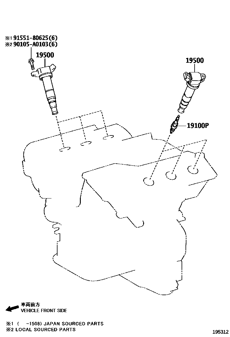 1901 — IGNITION COIL & SPARK PLUG / GLOW PLUG