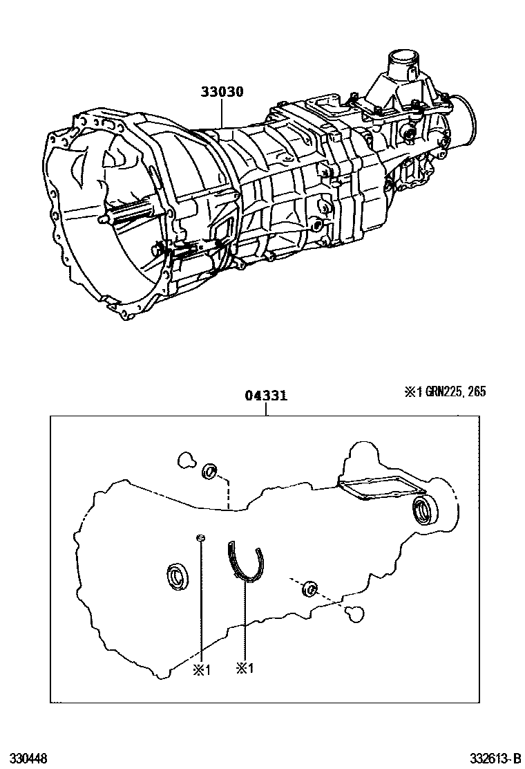 3301 — TRANSAXLE OR TRANSMISSION ASSY & GASKET KIT (MTM)
