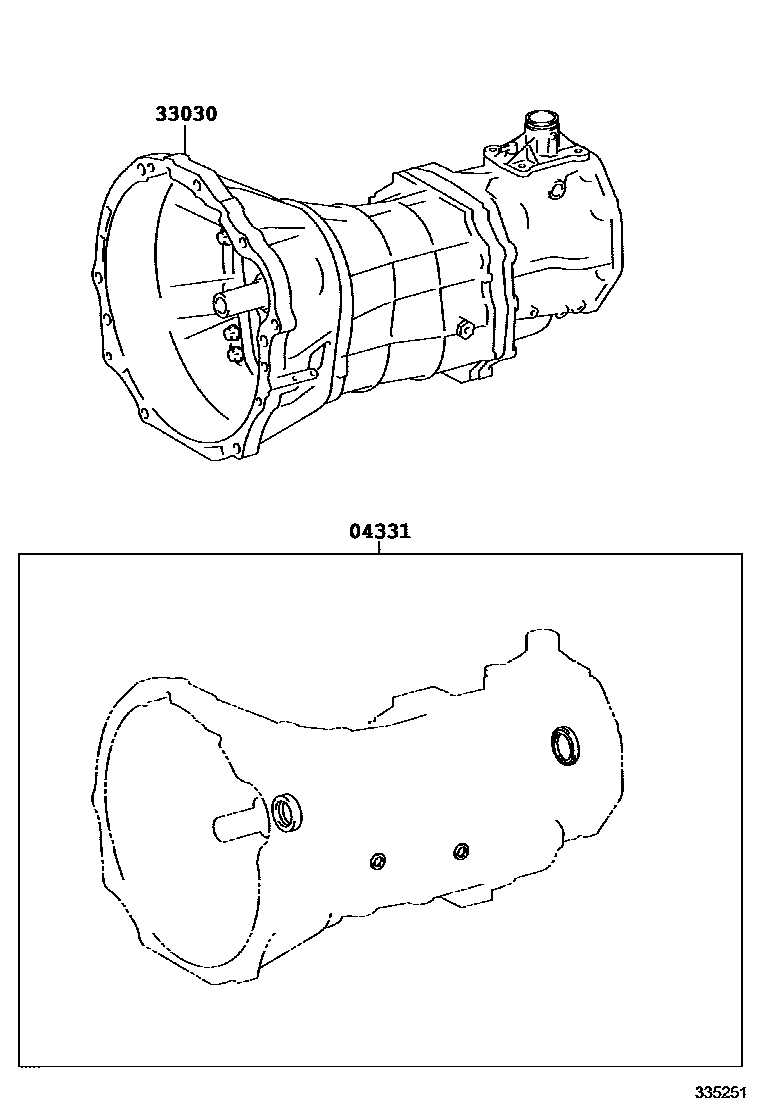 3301 — TRANSAXLE OR TRANSMISSION ASSY & GASKET KIT (MTM)