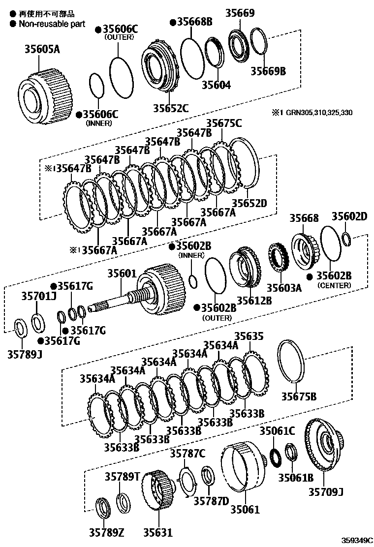 3507 — BRAKE BAND & MULTIPLE DISC CLUTCH (ATM)