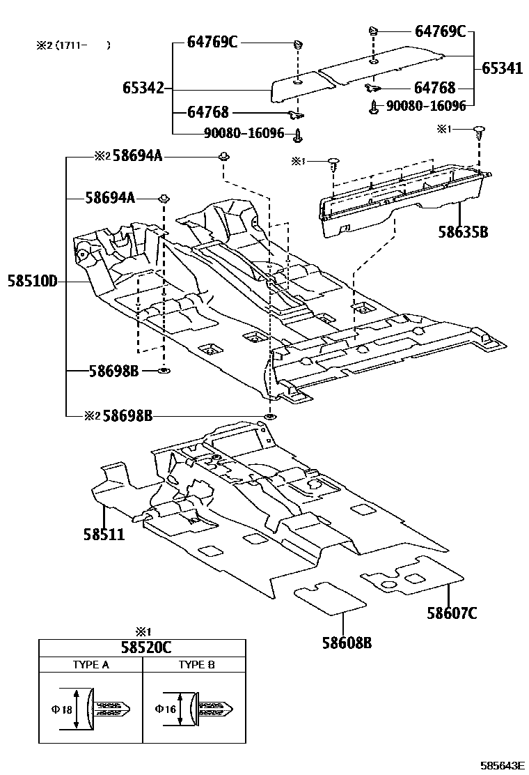 5854 — FLOOR MAT & SILENCER PAD