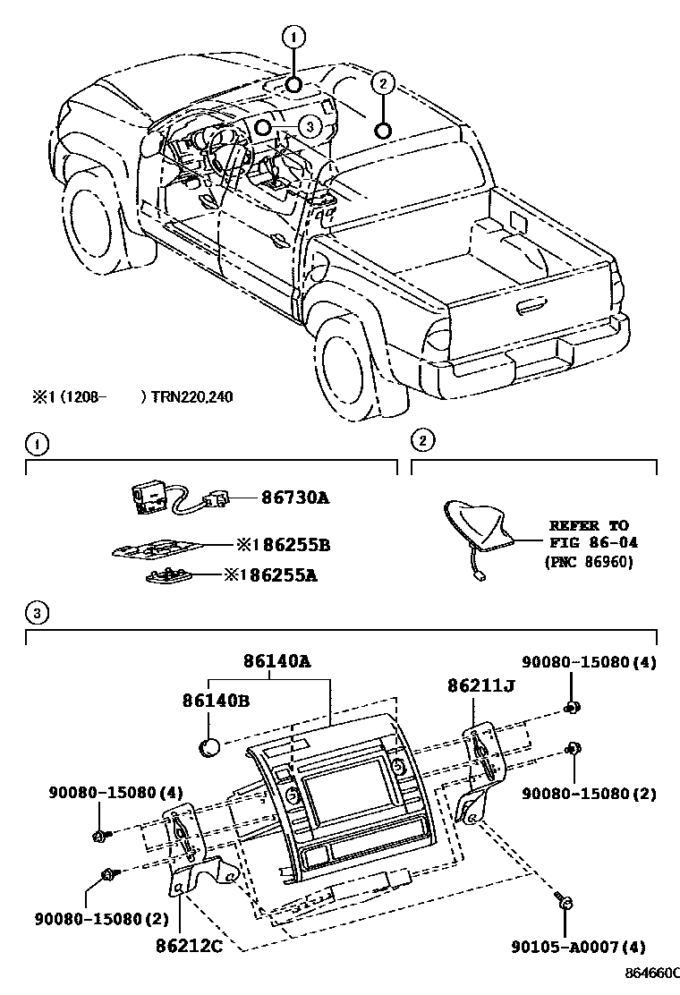 8603 — NAVIGATION & FRONT MONITOR DISPLAY