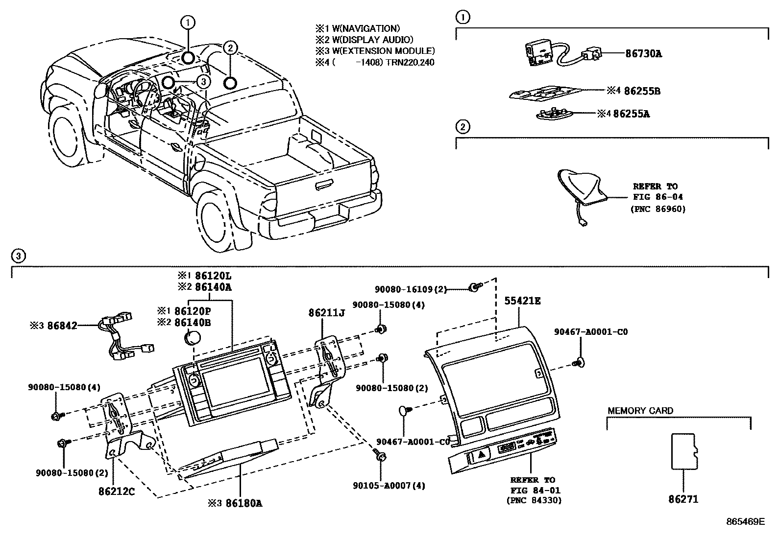 8603 — NAVIGATION & FRONT MONITOR DISPLAY