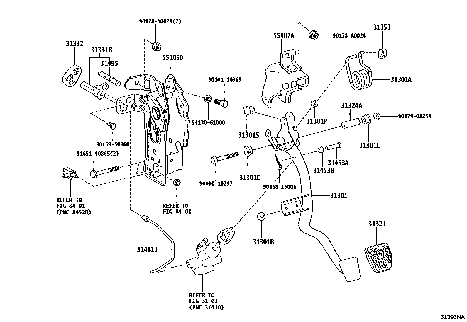 3102 — CLUTCH PEDAL & FLEXIBLE HOSE