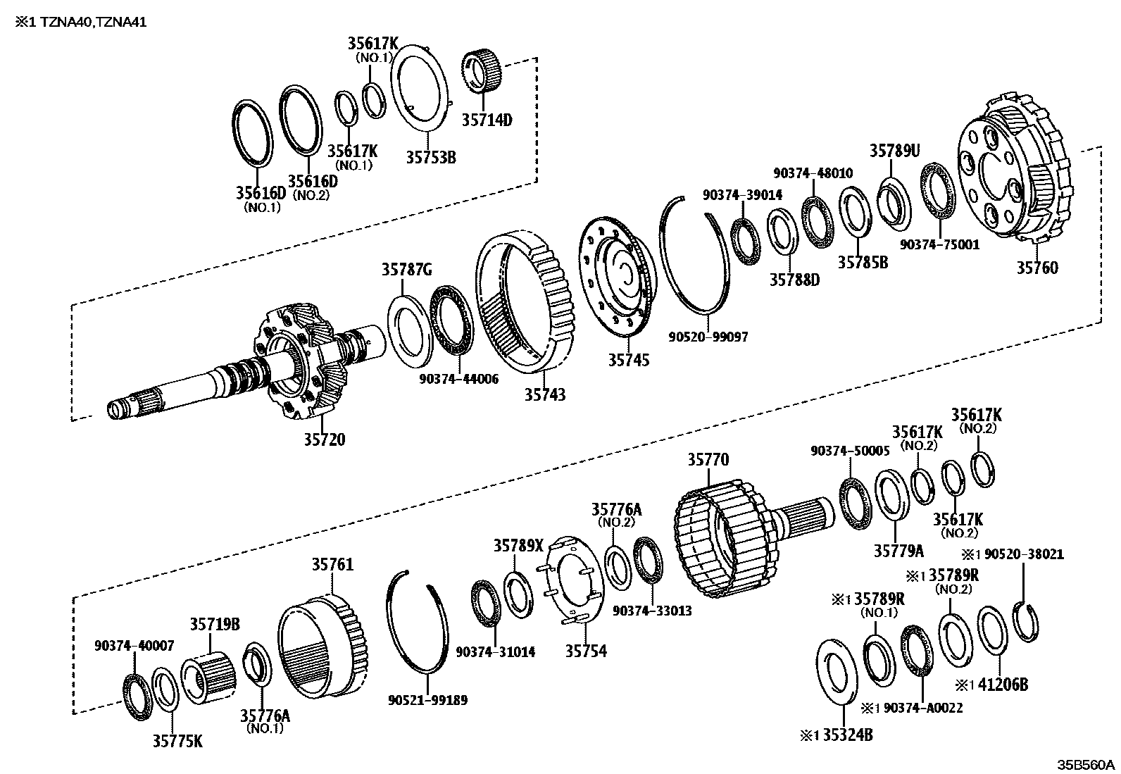 3510 — PLANETARY GEAR, REVERSE PISTON & COUNTER GEAR(ATM)