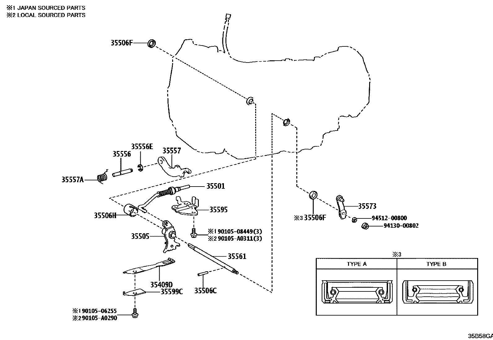3513 — THROTTLE LINK & VALVE LEVER (ATM)