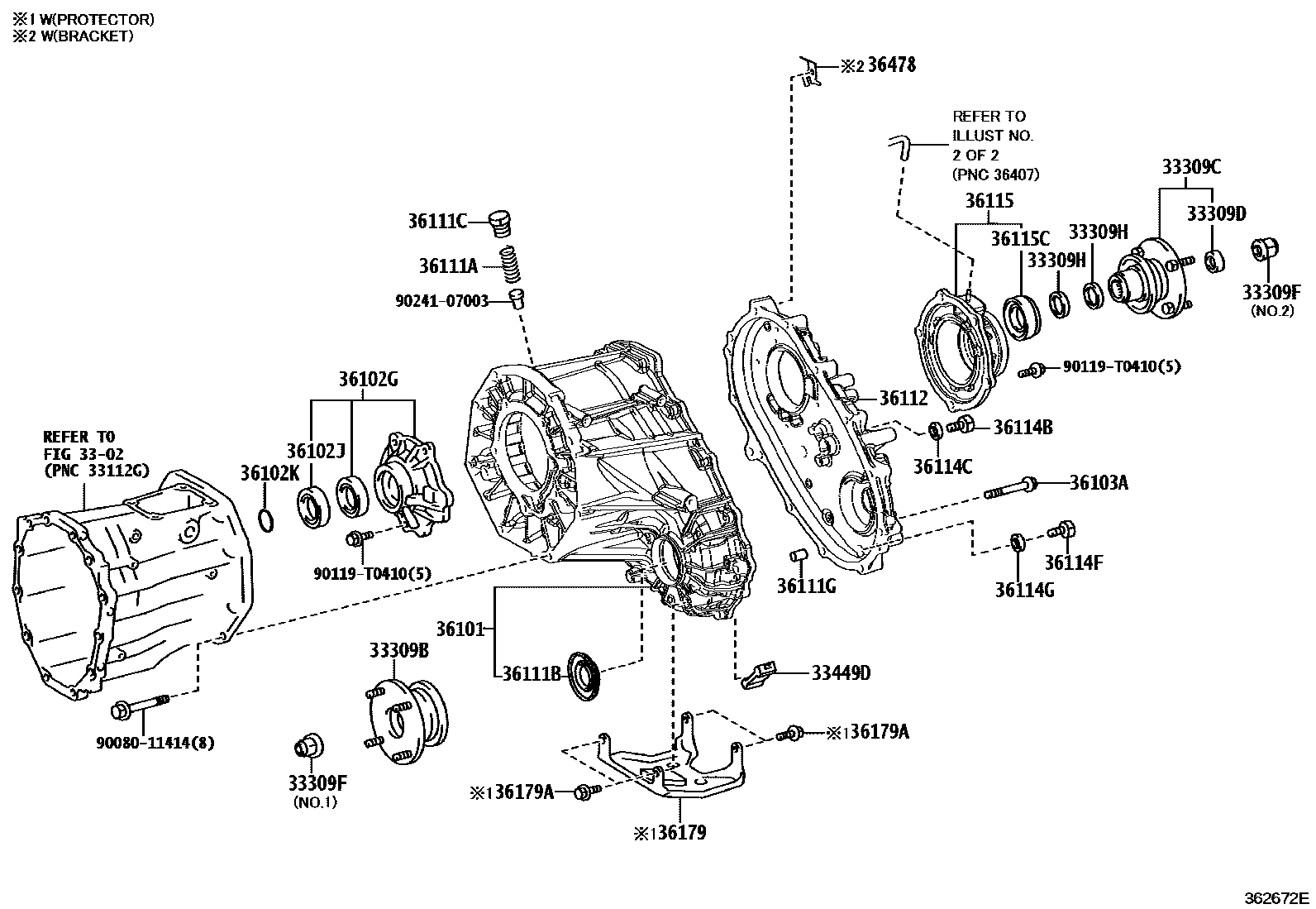 3609 — TRANSFER CASE & EXTENSION HOUSING
