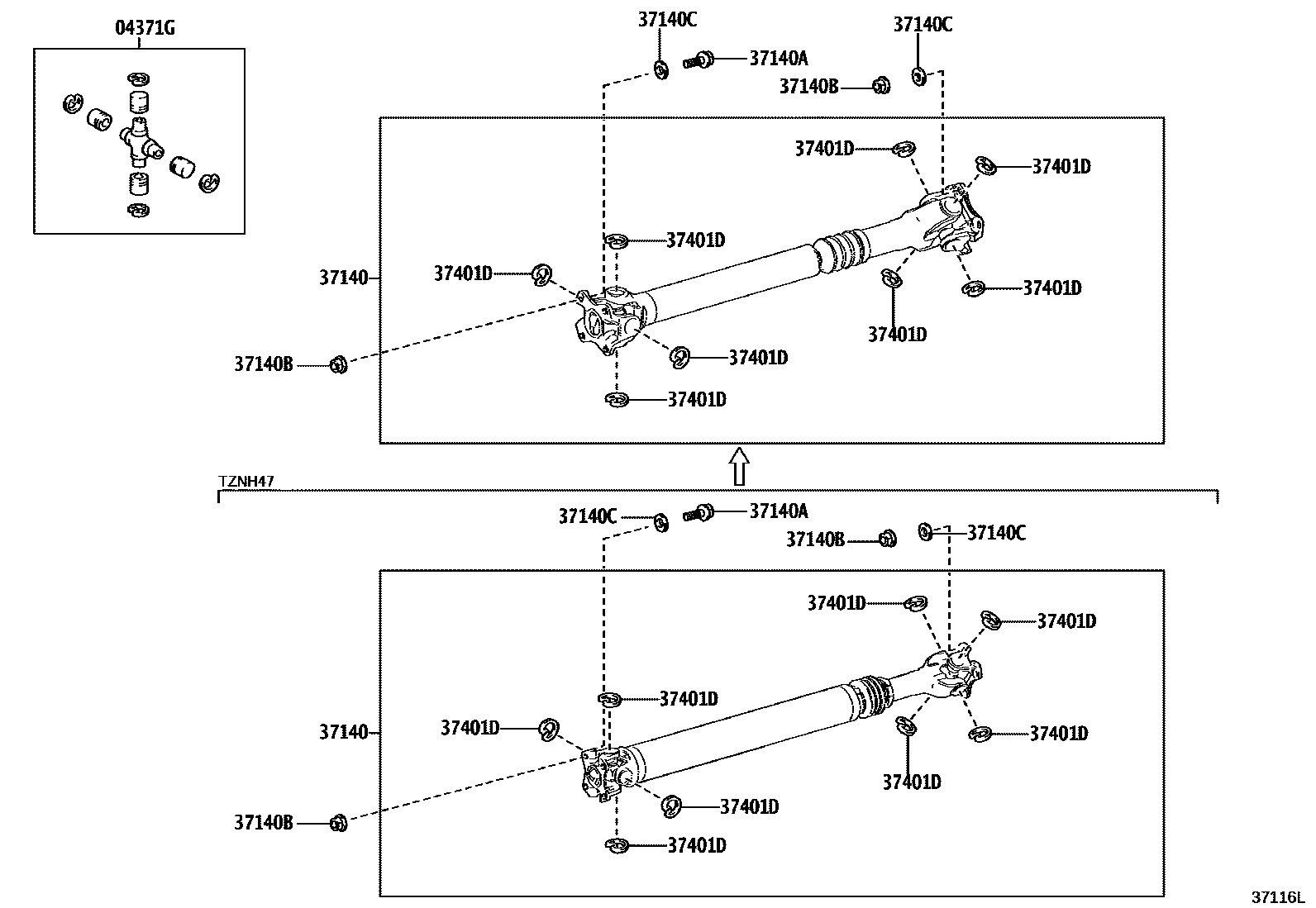 3701 — PROPELLER SHAFT & UNIVERSAL JOINT