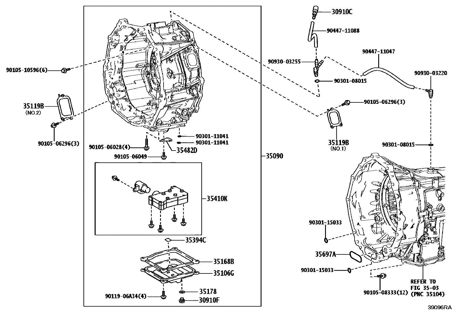 3901 — TRANSAXLE ASSY(HEV OR BEV OR FCEV)