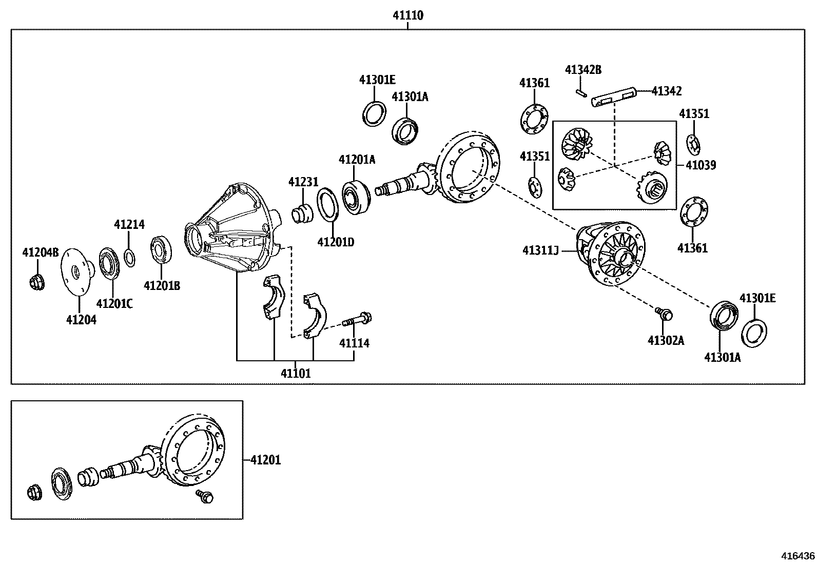 4101 — REAR AXLE HOUSING & DIFFERENTIAL