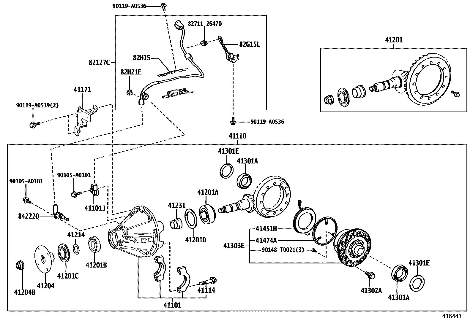 4101 — REAR AXLE HOUSING & DIFFERENTIAL