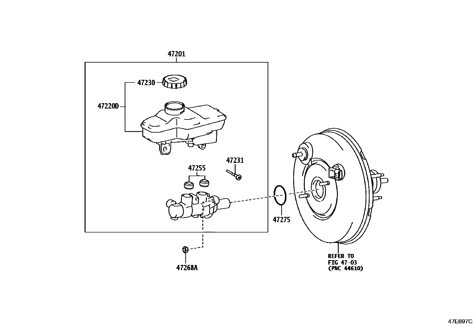 4702 — BRAKE MASTER CYLINDER
