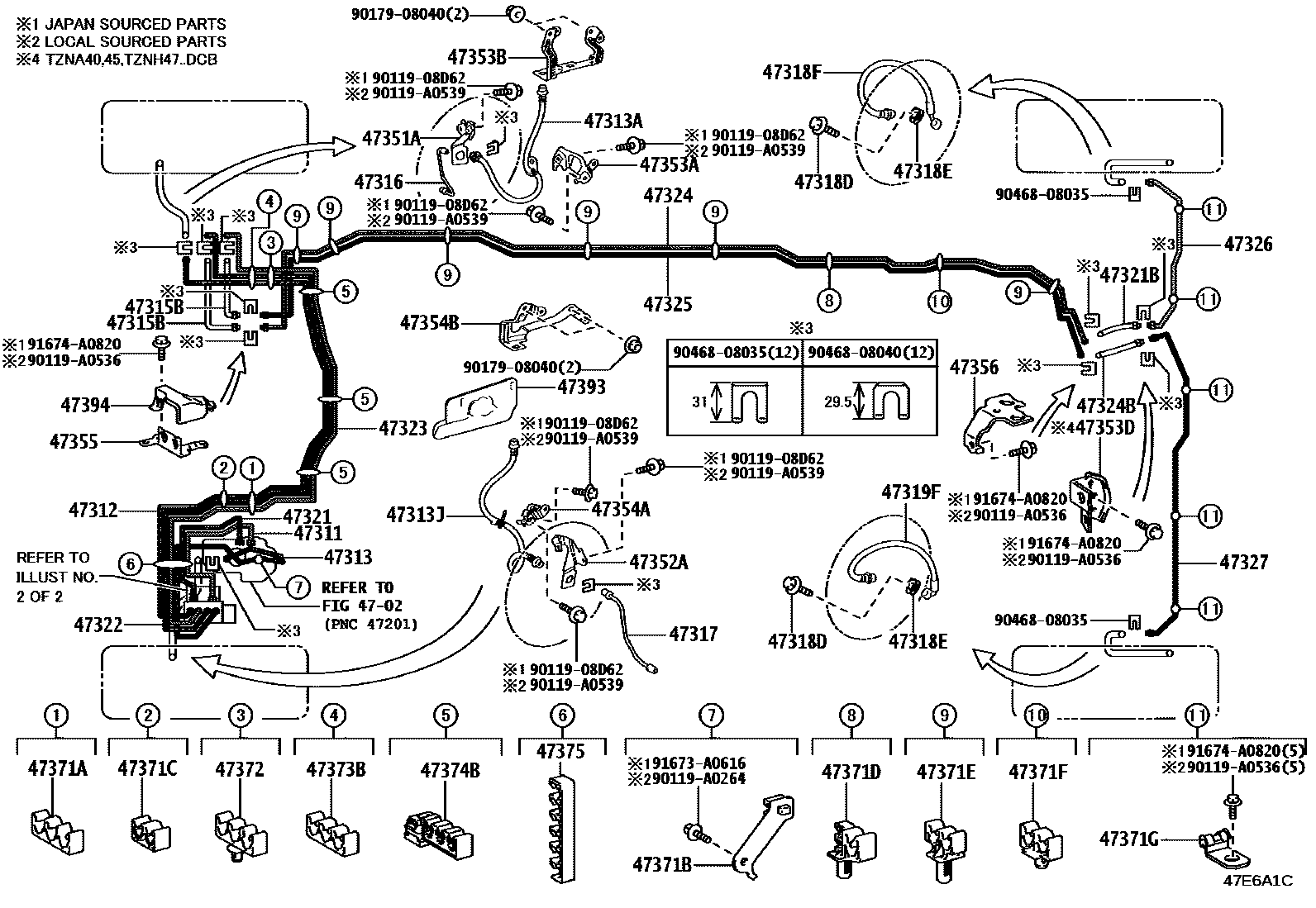 4708 — BRAKE TUBE & CLAMP