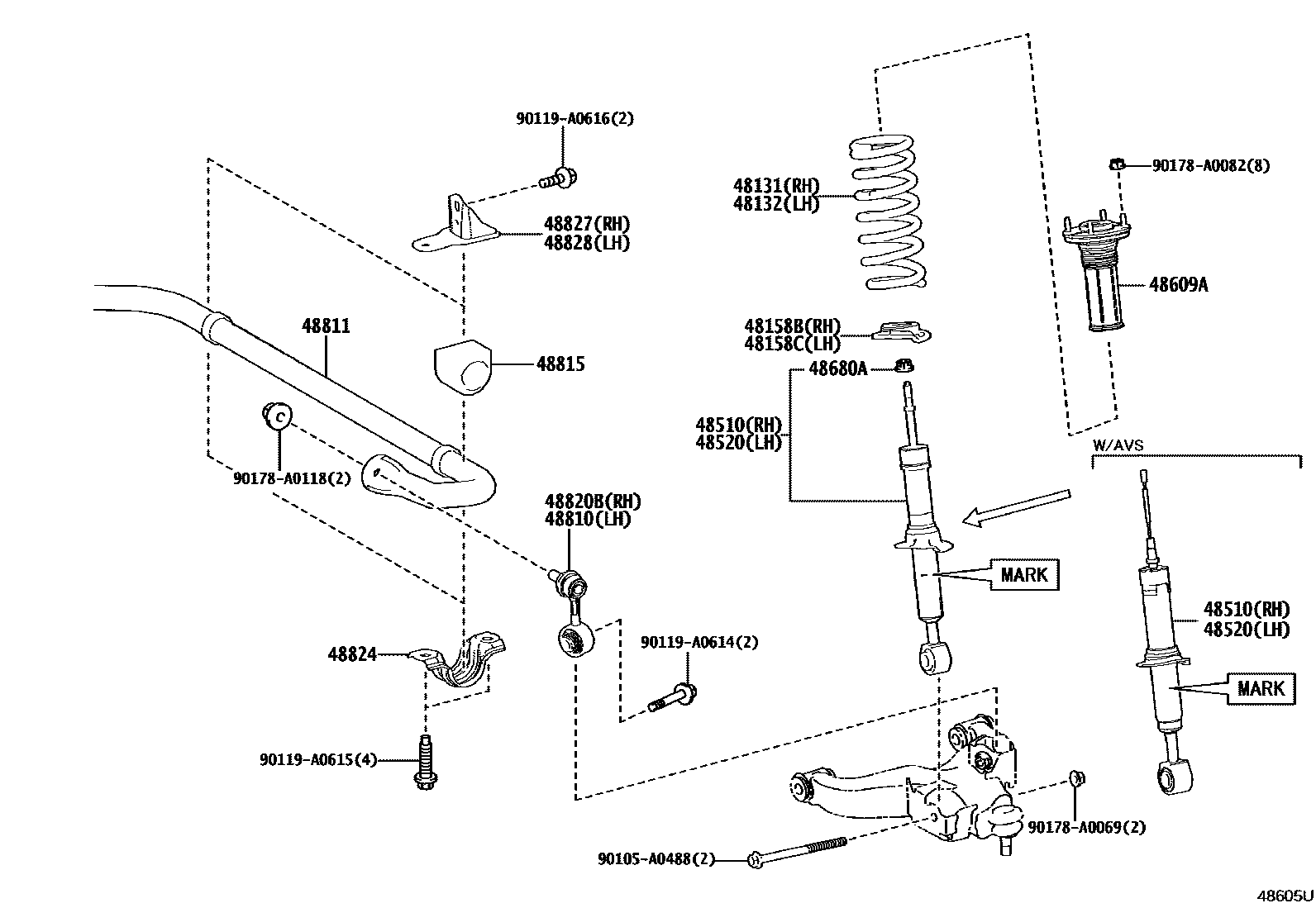 4803 — FRONT SPRING & SHOCK ABSORBER