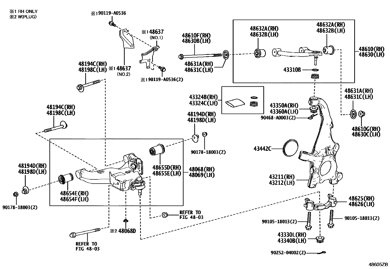 4802 — FRONT AXLE ARM & STEERING KNUCKLE