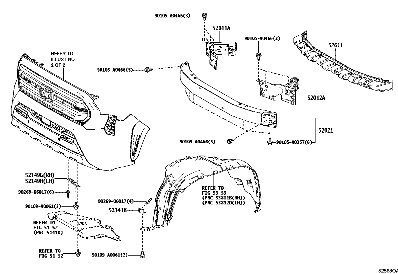 5252 — FRONT BUMPER & BUMPER STAY